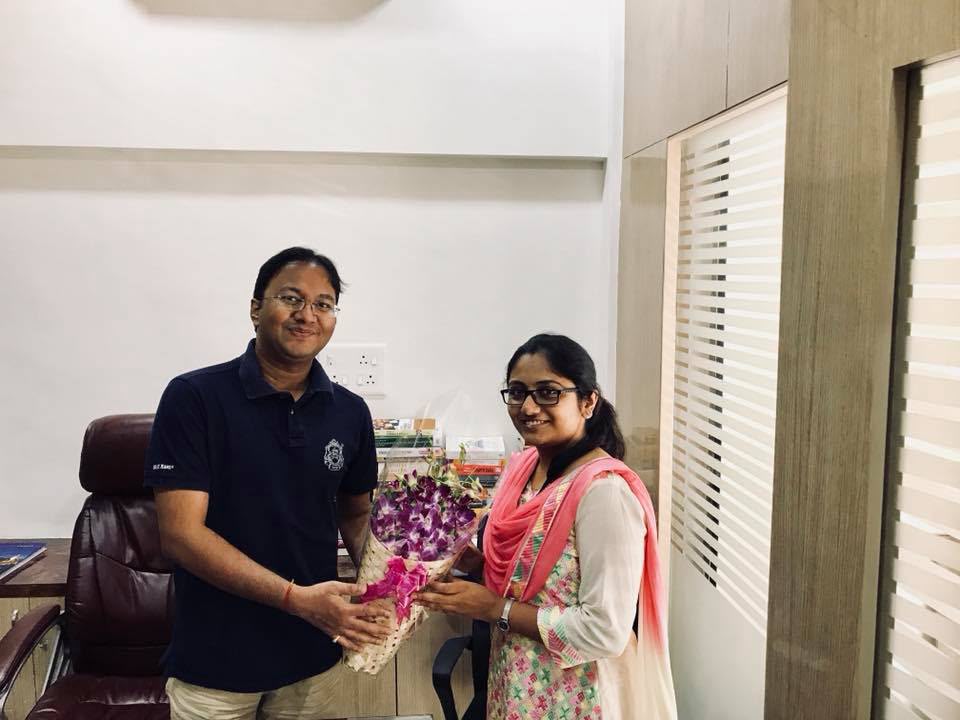 Felicitation of Miss Kajol Patil, IFoS, AIR-11