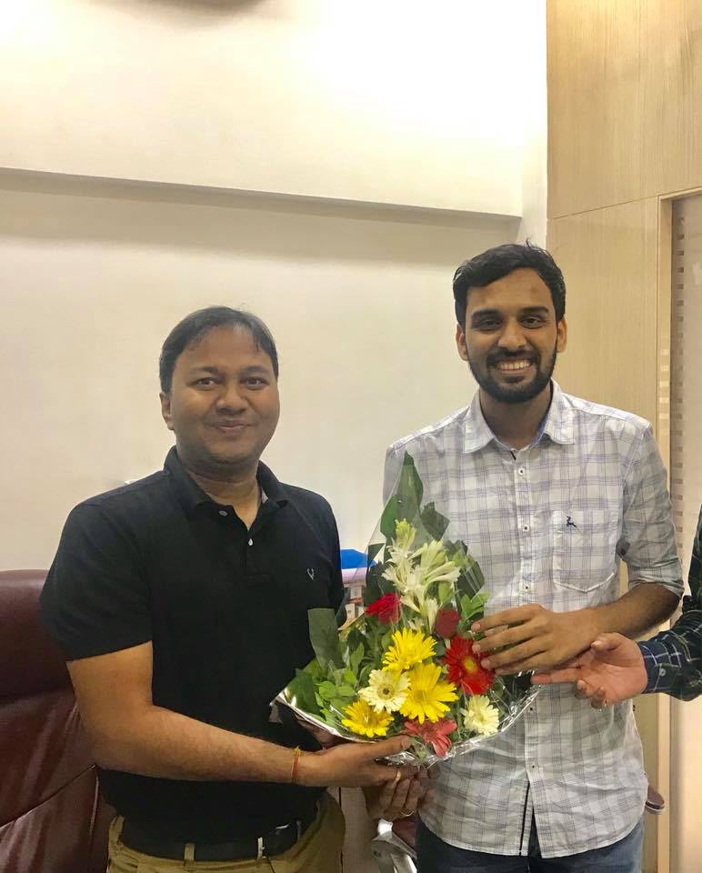 Felicitation of Shri Bhuvnesh Patil, IAS, AIR-56