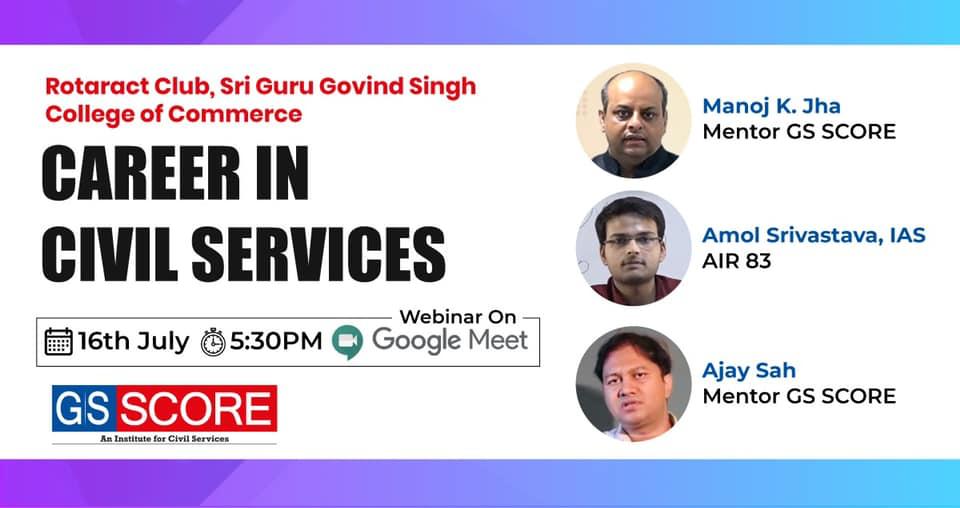 Webinar at Sri Govind Singh College, University of Delhi
