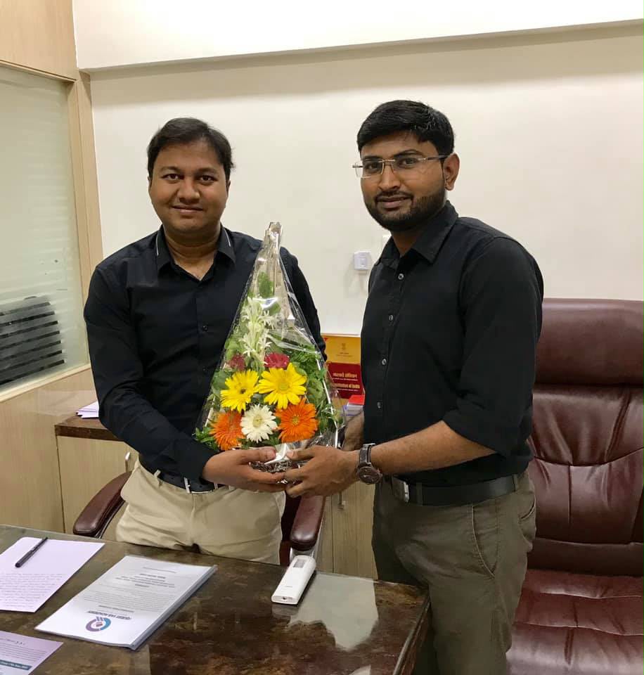 Felicitation of Shri Manoj Mahajan, IAS, AIR- 125
