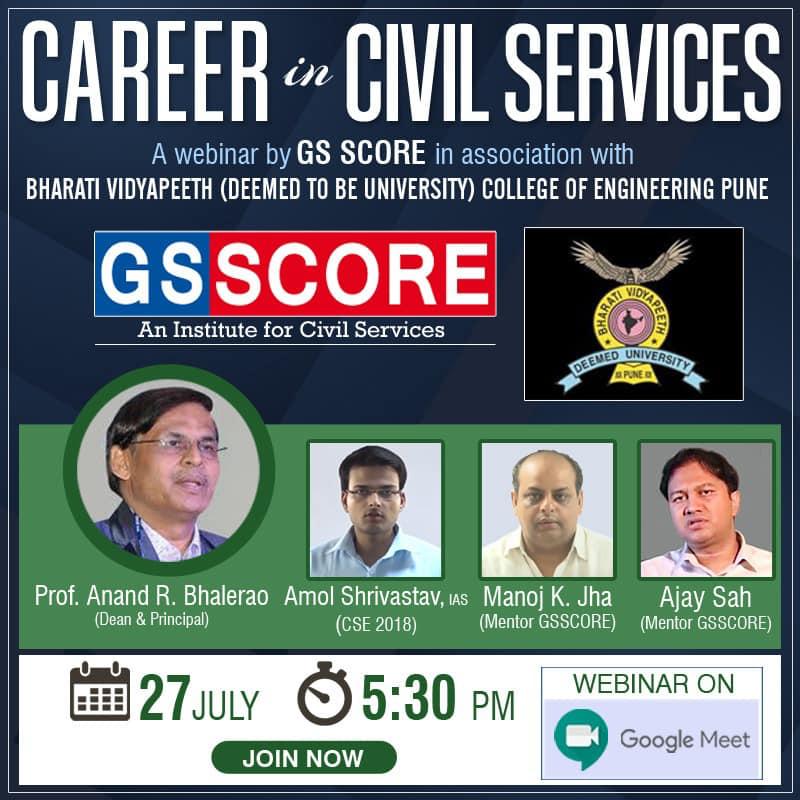 Webinar at Bharati Vidyapeeth College of Engineering, Pune