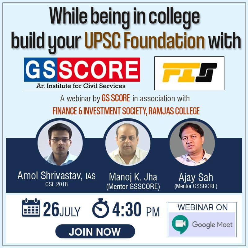 Webinar at Ramjas College, University of Delhi