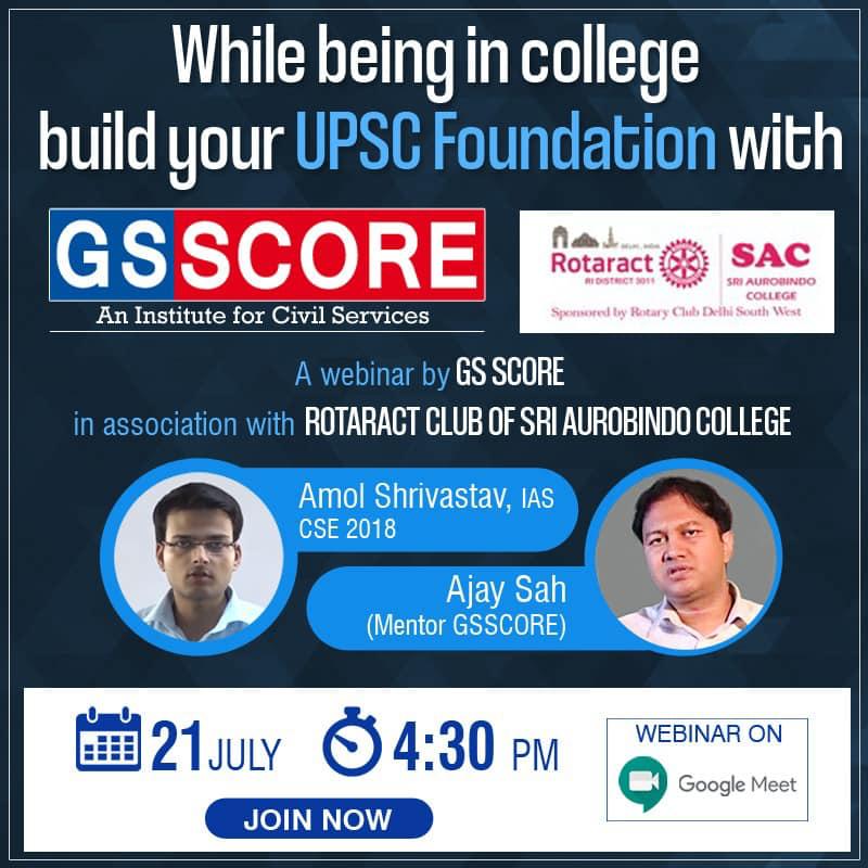 Webinar at Aurobindo College, University of Delhi