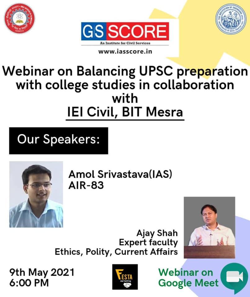 Webinar at BIT Mesra, Ranchi, Jharkhand